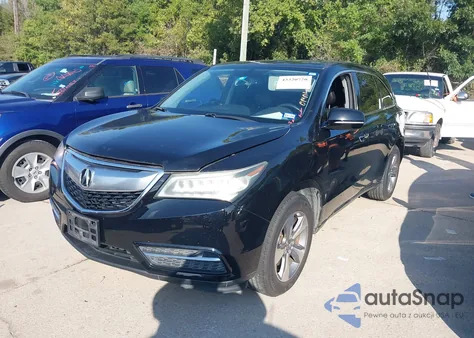 2015 Acura Mdx from USA, damaged, VIN 5FRYD3H22FB005997